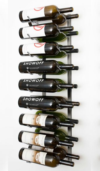 1.5L Wine Rack Double Deep in Brushed Nickel