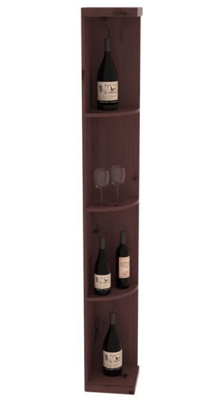 Retail Quarter Round Display in Alder Walnut stained with WineSafe™ Satin Sealant