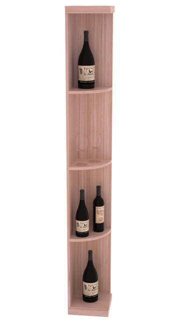 Retail Quarter Round Display in Grand Mahogany Unstained without WineSafe™ Satin Sealant