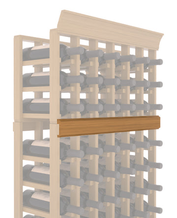 InstaCellar - Trim Molding by the foot in Grand Mahogany Oak stained with WineSafe™ Satin Sealant