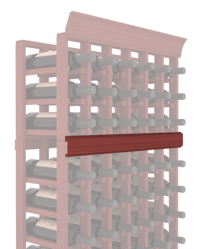 InstaCellar - Trim Molding by the foot in Grand Mahogany Cherry stained without WineSafe™ Satin Sealant