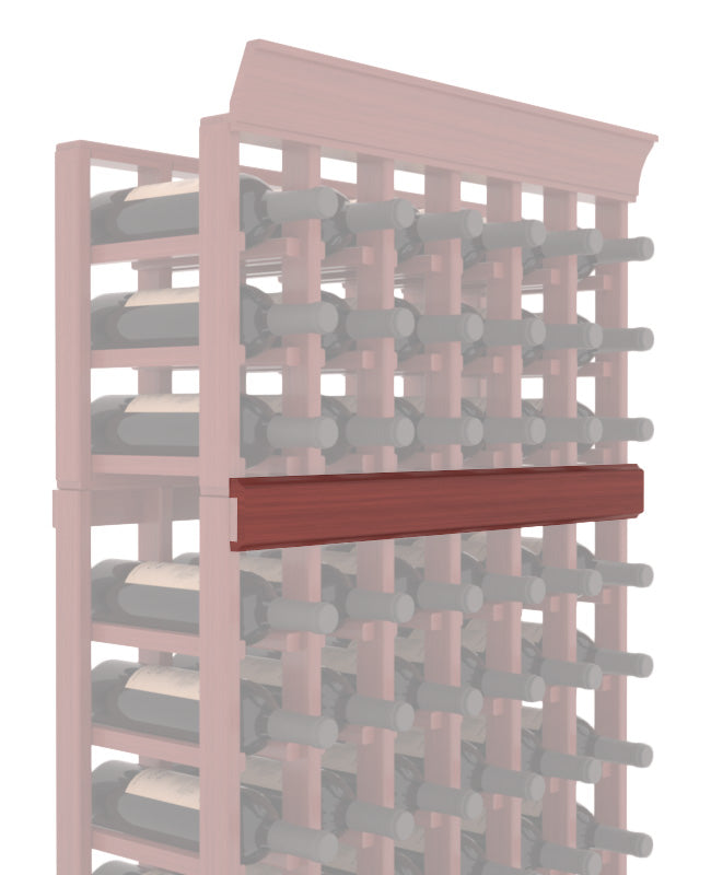 InstaCellar - Trim Molding by the foot in Grand Mahogany Cherry stained with WineSafe™ Satin Sealant