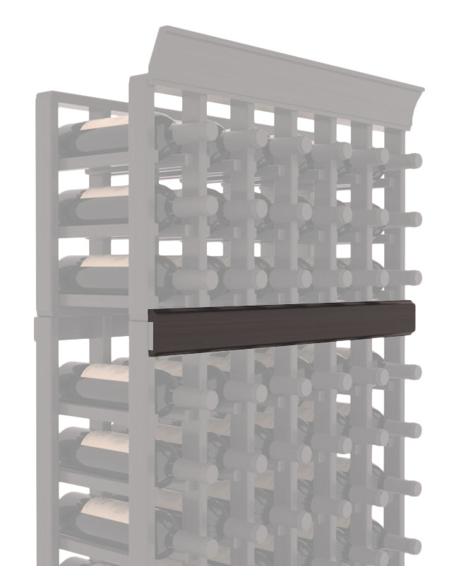 InstaCellar - Trim Molding by the foot in Grand Mahogany Black stained with WineSafe™ Satin Sealant