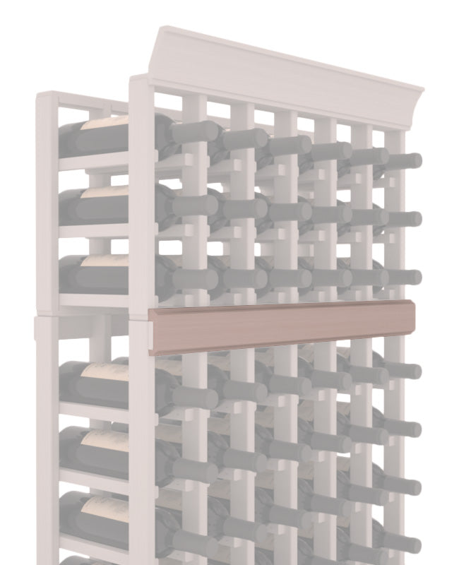 InstaCellar - Trim Molding by the foot in Grand Mahogany Greywash stained without WineSafe™ Satin Sealant