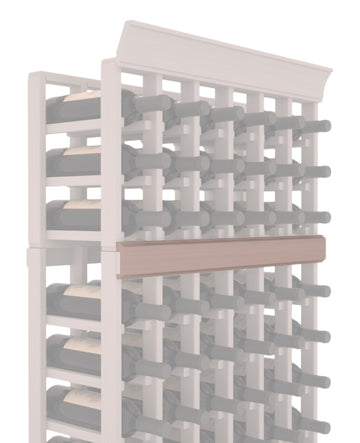 InstaCellar - Trim Molding by the foot in Grand Mahogany Greywash stained without WineSafe™ Satin Sealant