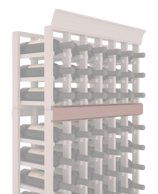 InstaCellar - Trim Molding by the foot in Grand Mahogany Greywash stained with WineSafe™ Satin Sealant