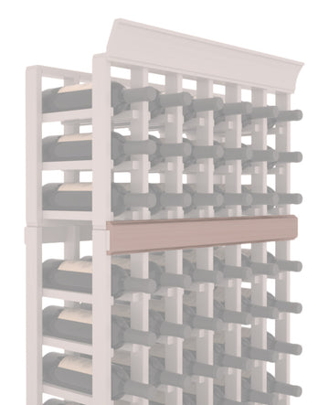 InstaCellar - Trim Molding by the foot in Grand Mahogany Greywash stained with WineSafe™ Satin Sealant