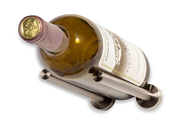 Vino Rails – Single Bottle in Gunmetal Drywall (includes Collars)