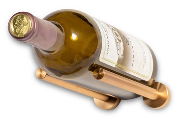 Vino Rails – Single Bottle in Golden Bronze Drywall (includes Collars)