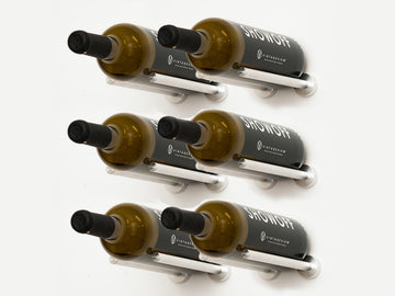 Vino Rails – 6 Bottle Designer Kit in Milled Aluminum