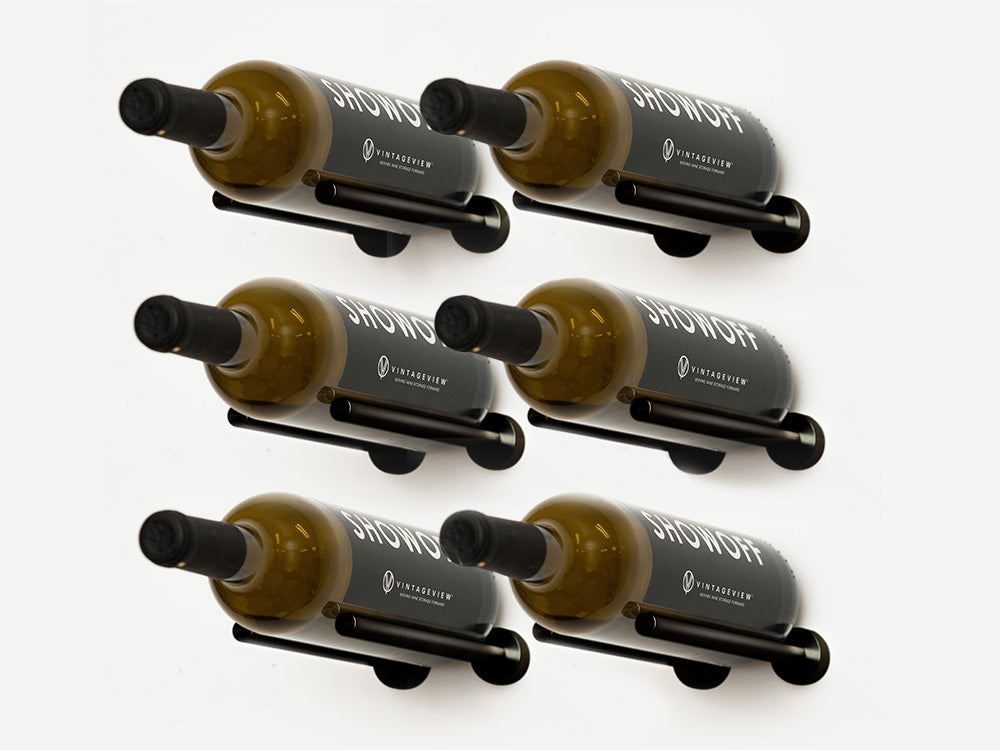 Wine Rack Rails Vino Rail 6 Bottle Kit Wine Rack | Simple, Minimalist Design – Wine ...