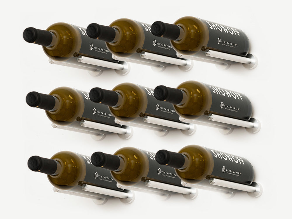 Wine Rack Rails Vino Rail 9 Bottle Kit Wine Rack | Simple, Minimalist Design – Wine ...