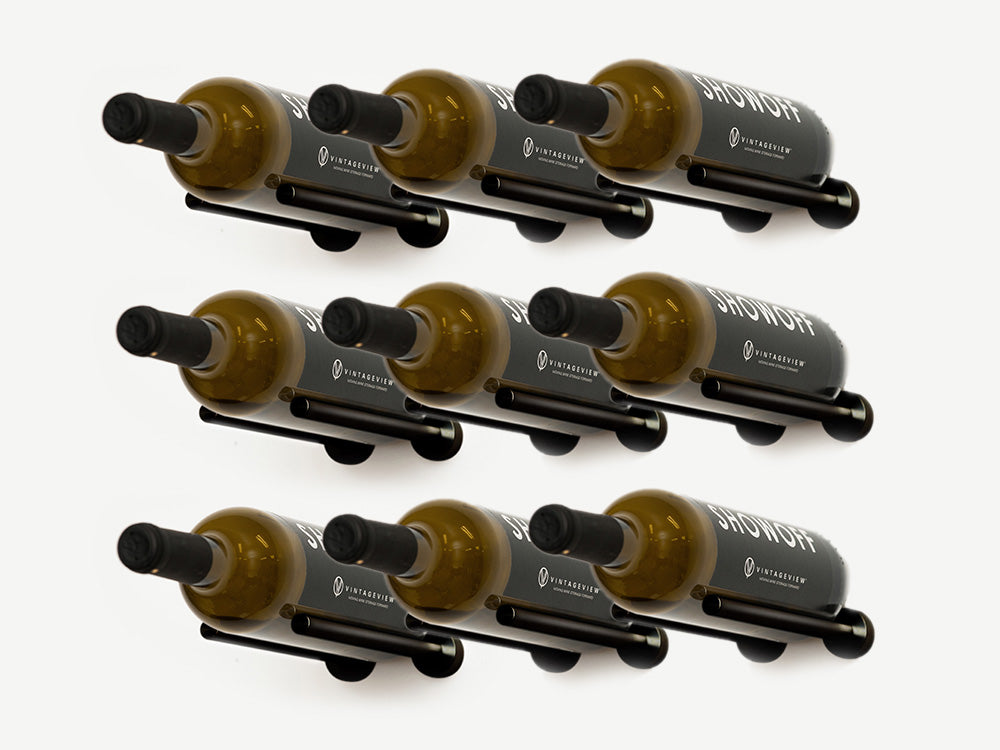 Wine Rack Rails Vino Rail 9 Bottle Kit Wine Rack | Simple, Minimalist Design – Wine ...