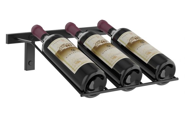 W Series Presentation Row 3 Bottle (wall mounted metal wine rack)