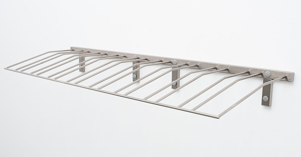 W Series Presentation Row 9 Bottle (wall mounted metal wine rack)