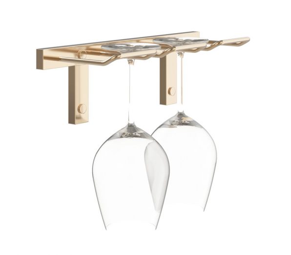 VintageView Single Deep Stemware Rack | Easily Store 2 Wine Glasses ...